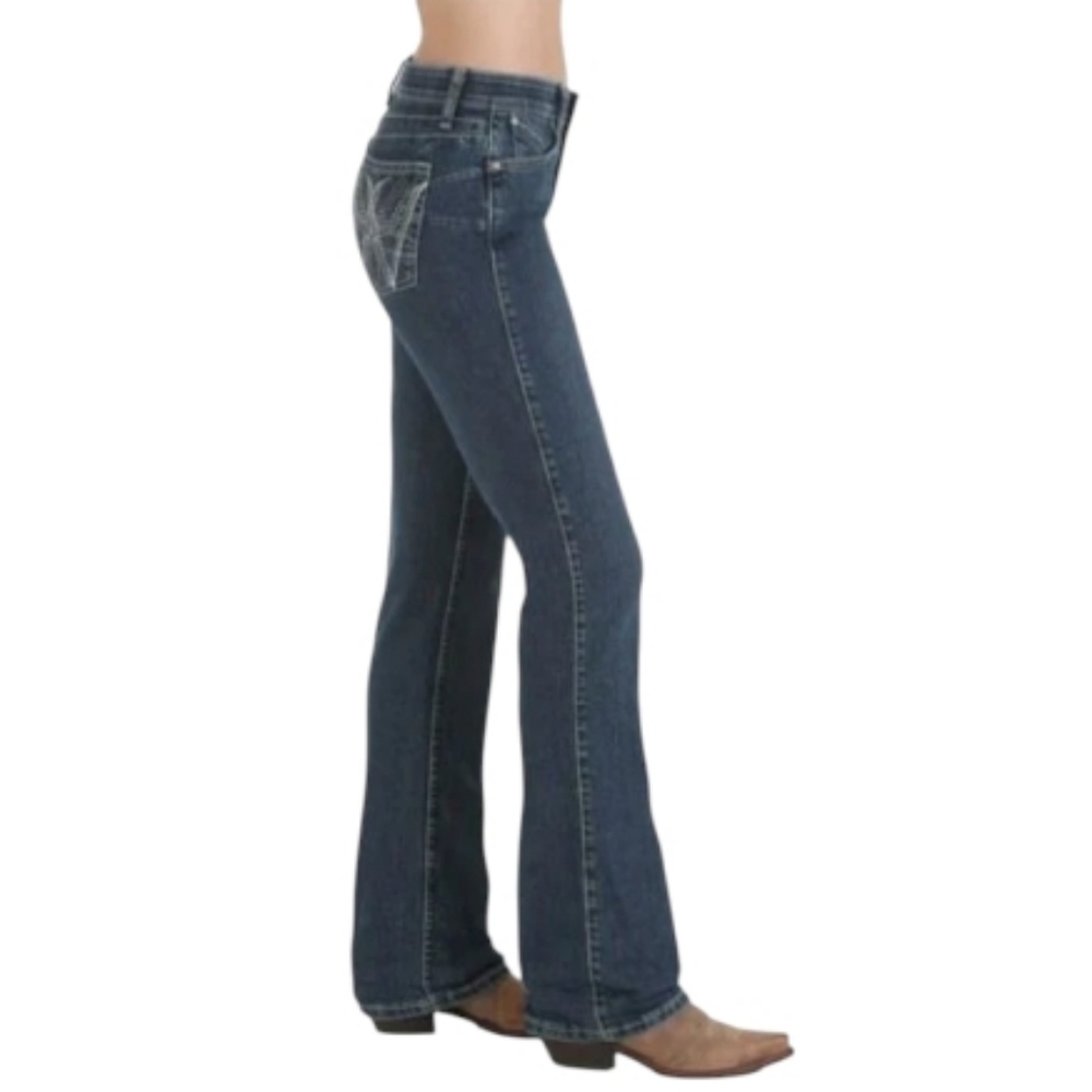 WRANGLER Q-Baby Style# WRQ25WI ladies bootcut jeans sz 17/18x34L